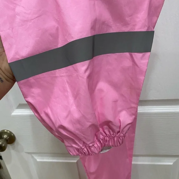 Kids Pink Waterproof Rain Pants - Picture 3 of 7